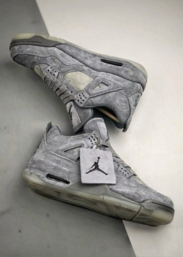 Nike Air Jordan Retro 4 Kaws Cool Grey First Copy Shoes