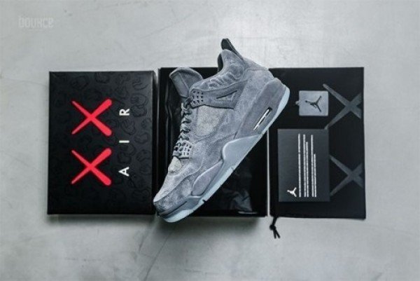 Nike Air Jordan Retro 4 Kaws Cool Grey First Copy Shoes
