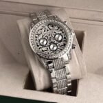 Men's Rolex Watch Diamond Tiger Stainless Steel Edition Watch (SG-187)