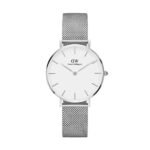 Iconic Silver White Dial Daniel Wellington Watch For Men (SG-49)