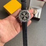 Classy Diamond Spinner Leather Watch (SG-910)