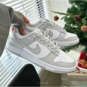 Classy Nike SB Dunk Fog Grey Nike SB Dunk Fog Grey Shoes For Men (BSF1198)