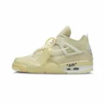 Premium Air Jordan Retro 4 Off White Sail Shoes For Men (SNC585)