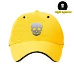 Trendy Night Reflector Skull Cap - Yellow (ZS-2263439)