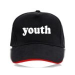 Stylish Plain Youth Unisex Cap - Black (ZS-2263763)
