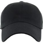 Plain Cotton Baseball Cap - Black (ZS-2353312)