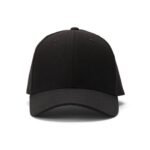Plain Cotton Baseball Cap - Black (ZS-2353294)