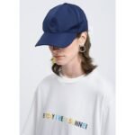 Plain Cotton Baseball Cap - Navy Blue (ZS-2353306)