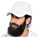 Plain Cotton Baseball Cap - White (ZS-2353304)