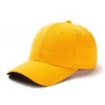 Plain Cotton Baseball Cap - Yellow (ZS-2353317)