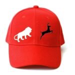 Trendy Printed Cotton Cap - Red (ZS-2215811)