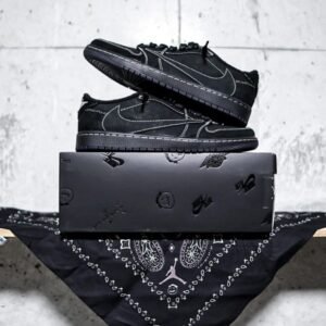Travis Scott x AJ1 Low Black Phantom