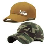 Trendy Plain Printed Men Army Cap Combo (ZS-2217320)