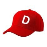 Unisex Plain D Printed Cotton Cap - Red (ZS-2216589)