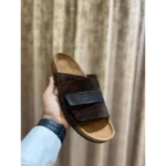 Stylish Birkenstock Kyoto Slides Brown For Men (HOF1001)