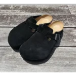 Trendy Birkenstock Booston Black Suede For Men (BH1003)