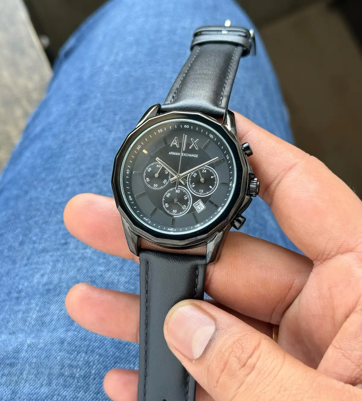 Armani Spencer Black Chronograph