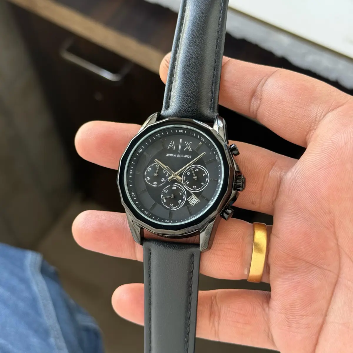 Armani Spencer Black Chronograph