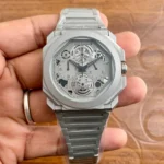 BVLGARI Chronograph Grey Met First Copy