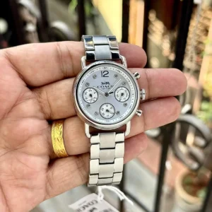 Coach White Dial Stainless Steel Watch