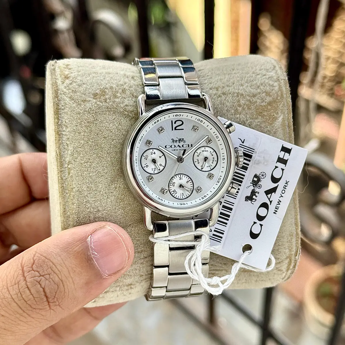 Coach White Dial Stainless Steel Watch