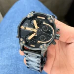 Diesel Big Daddy Black Rose Gold