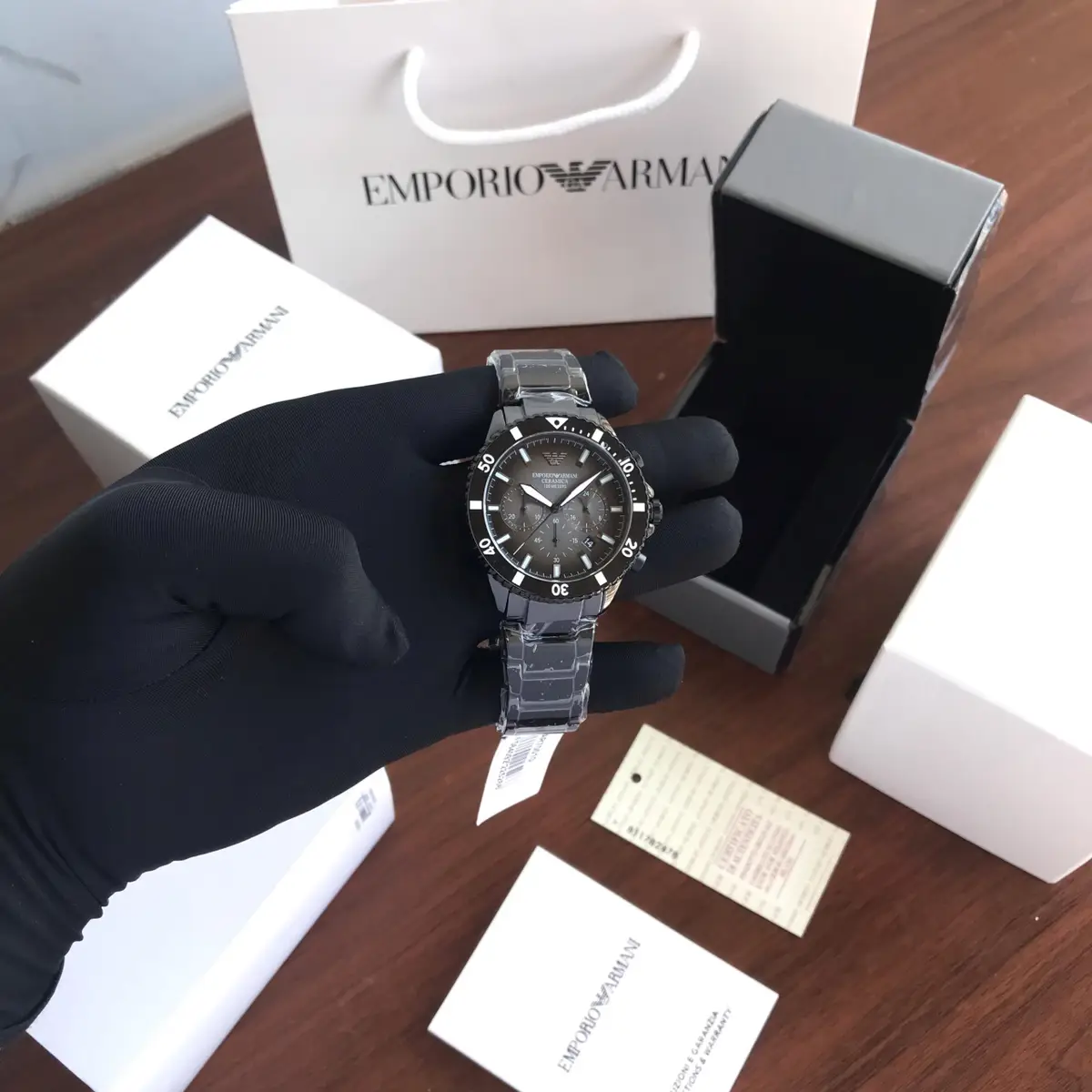 Emporio Armani AR70010 Chronograph Black