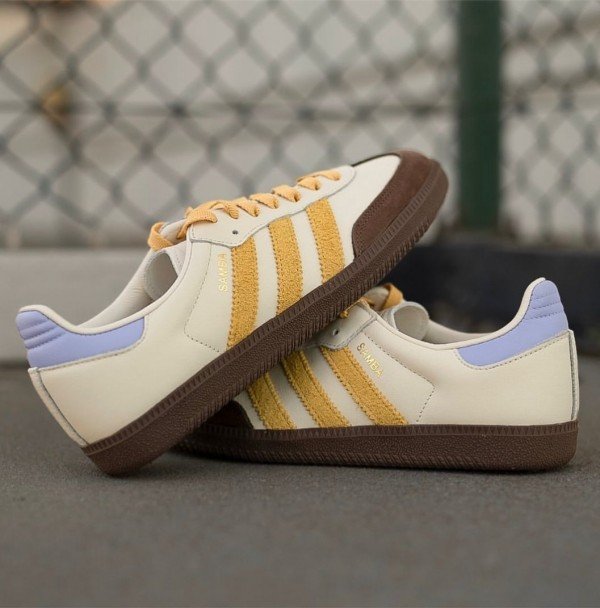 First Copy Adidas Samba OG Off White Violet Ton Men Shoes