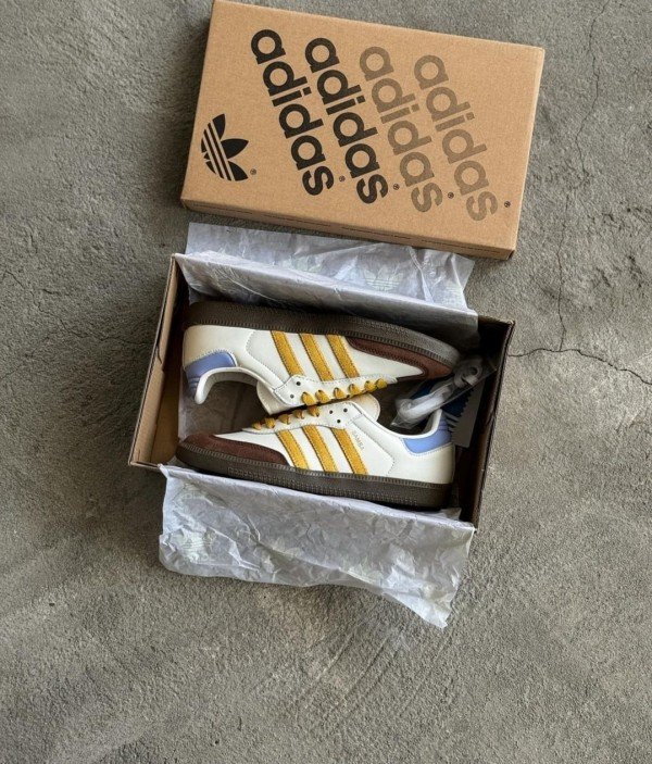 First Copy Adidas Samba OG Off White Violet Ton Men Shoes