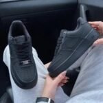 First Copy Nike Air Force 1 Black Semi UA Quality Men Shoes