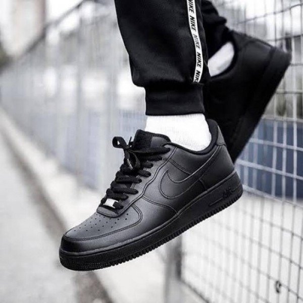 First Copy Nike Air Force 1 Black Semi UA Quality Men Shoes