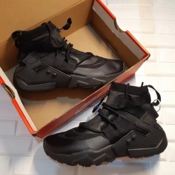 First Copy Nike Huarache Gripp GS Triple Black Men Shoes (4) First Copy Nike Huarache Gripp GS Triple Black Men Shoes