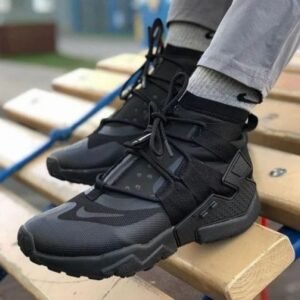 First Copy Nike Huarache Gripp GS Triple Black Men Shoes