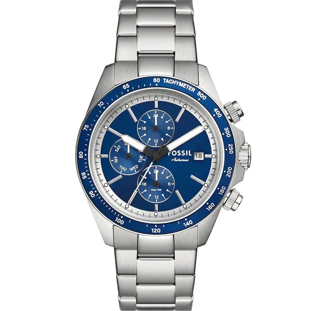 Fossil Autocross BQ2869 Silver Blue (3) Fossil Autocross BQ2869 Silver Blue