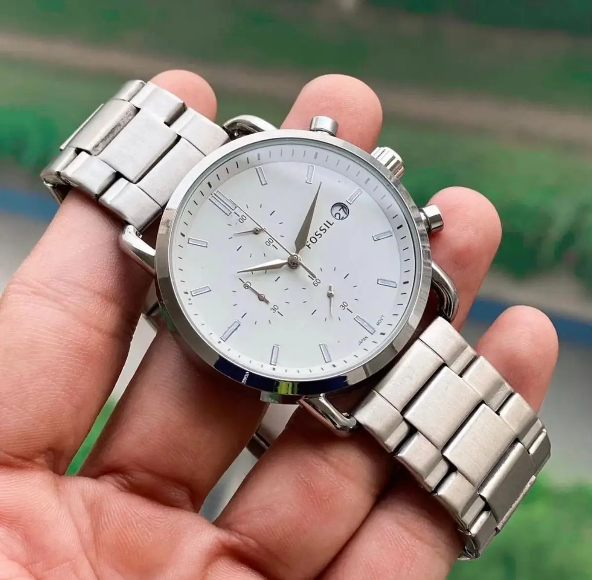 Fossil Commuter Silver Watch