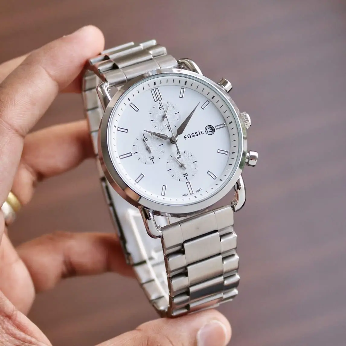 Fossil Commuter Silver Watch