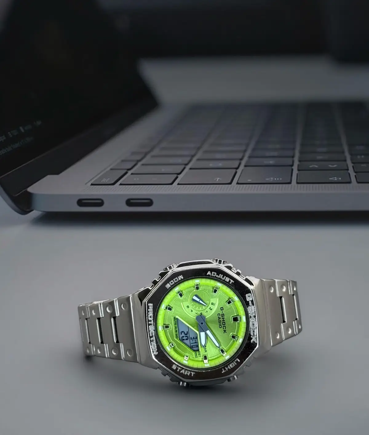 G-Shock GM-2100D Silver Green