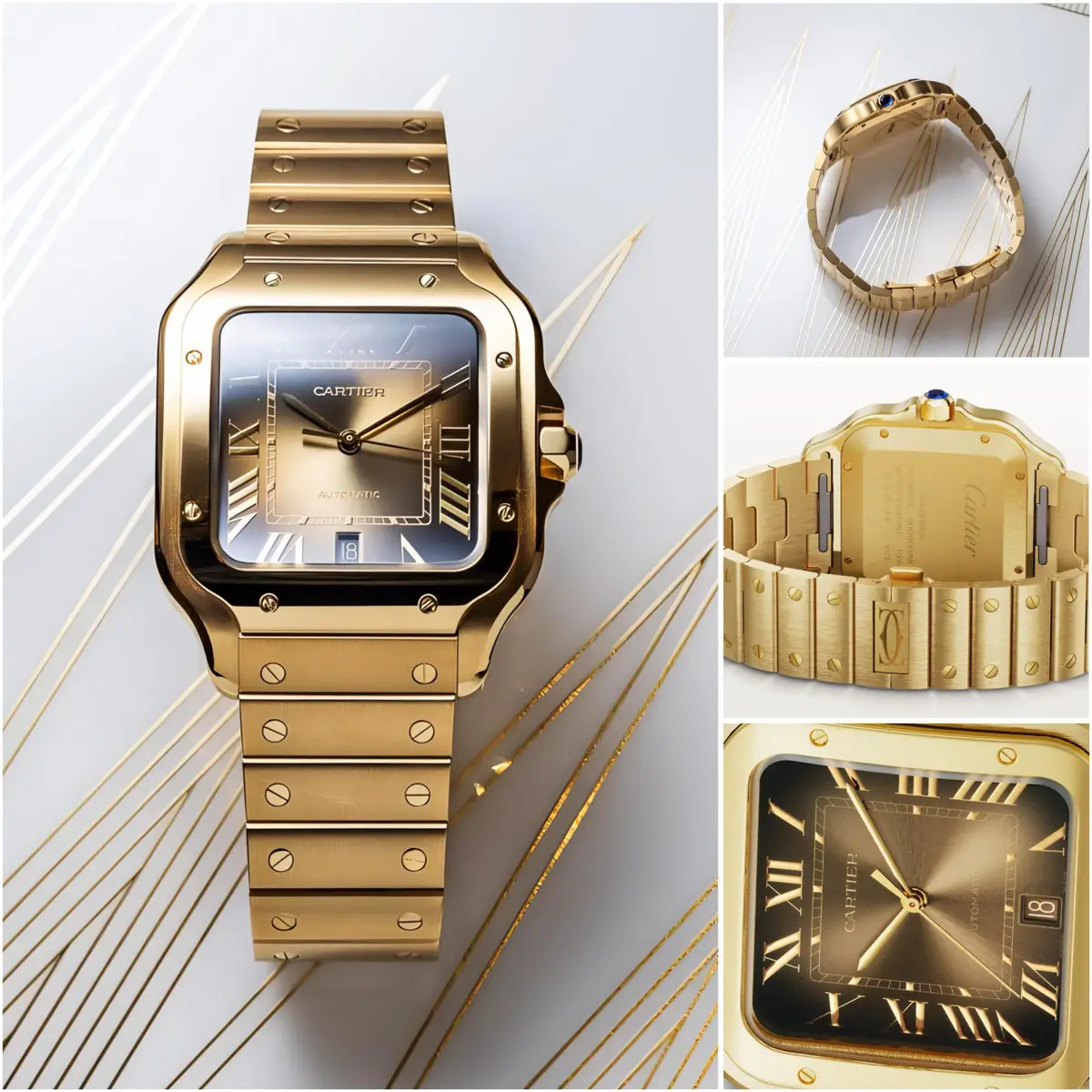 Cartier Santos Gold First Copy