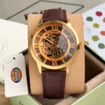 Fossil Brown Leather Strap Watch