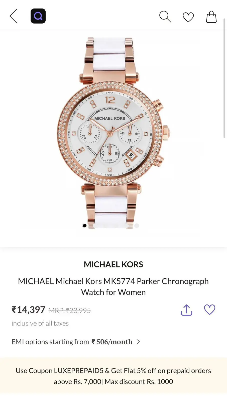 Michael Kors MK-5774 First Copy (2) Michael Kors MK-5774 First Copy