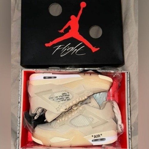Nike Air Jordan 4 Off White Sail Semi UA