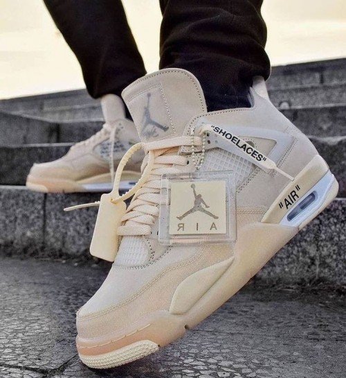 Nike Air Jordan 4 Off White Sail Semi UA