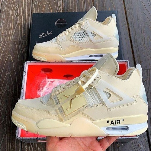 Nike Air Jordan 4 Off White Sail Semi UA
