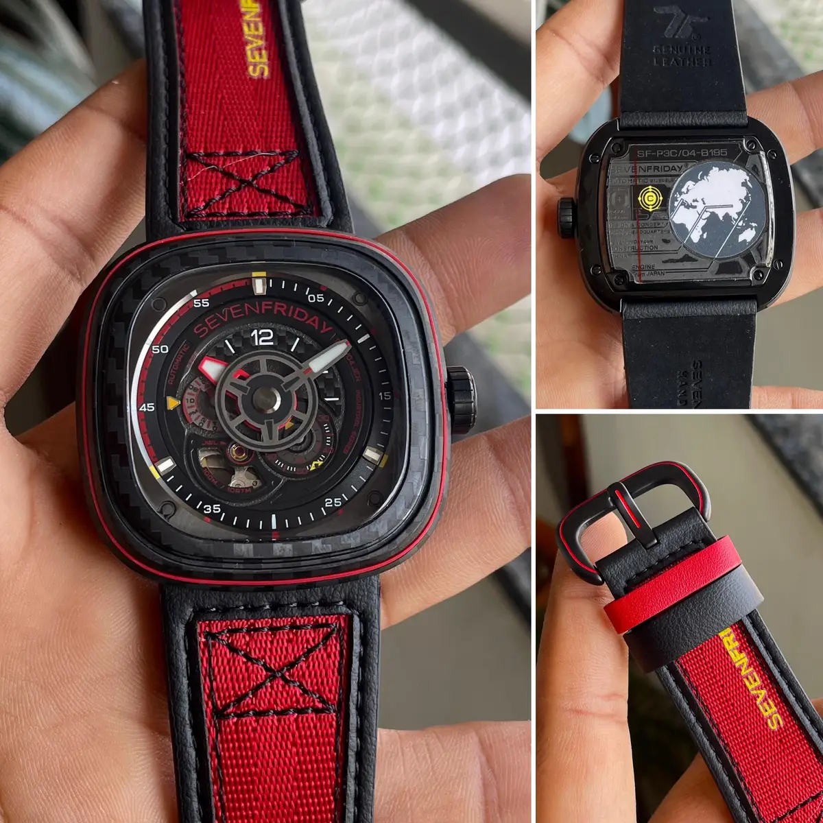 Seven Friday Red Carbon Watch