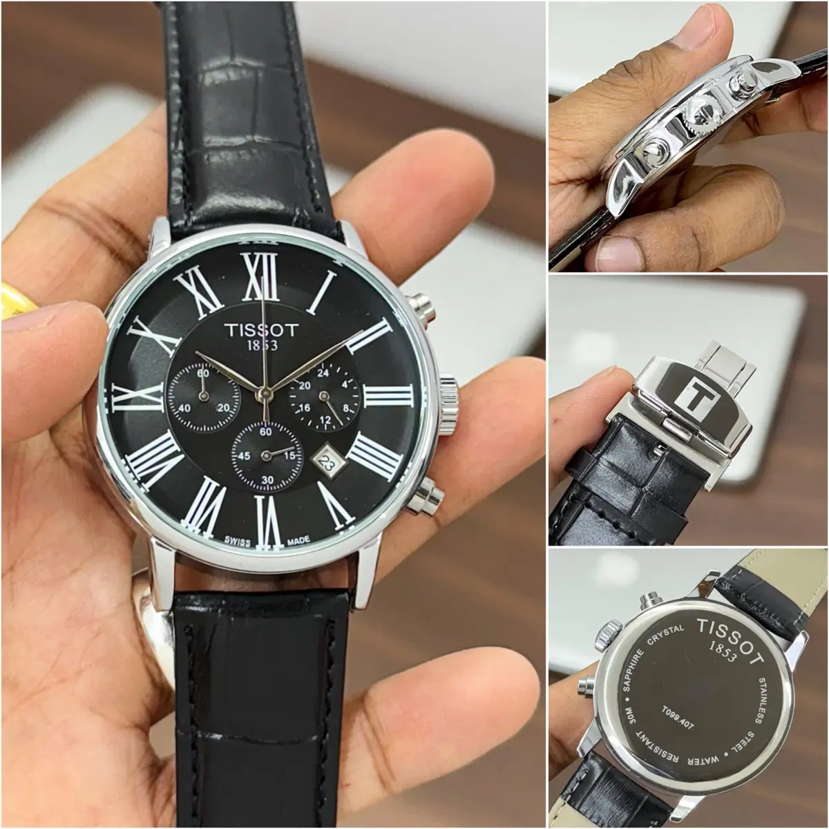 Tissot 1853 Roman Black First Copy