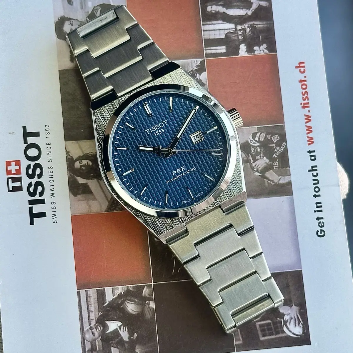 Tissot PRX Silver Blue First Copy (2) Tissot PRX Silver Blue First Copy
