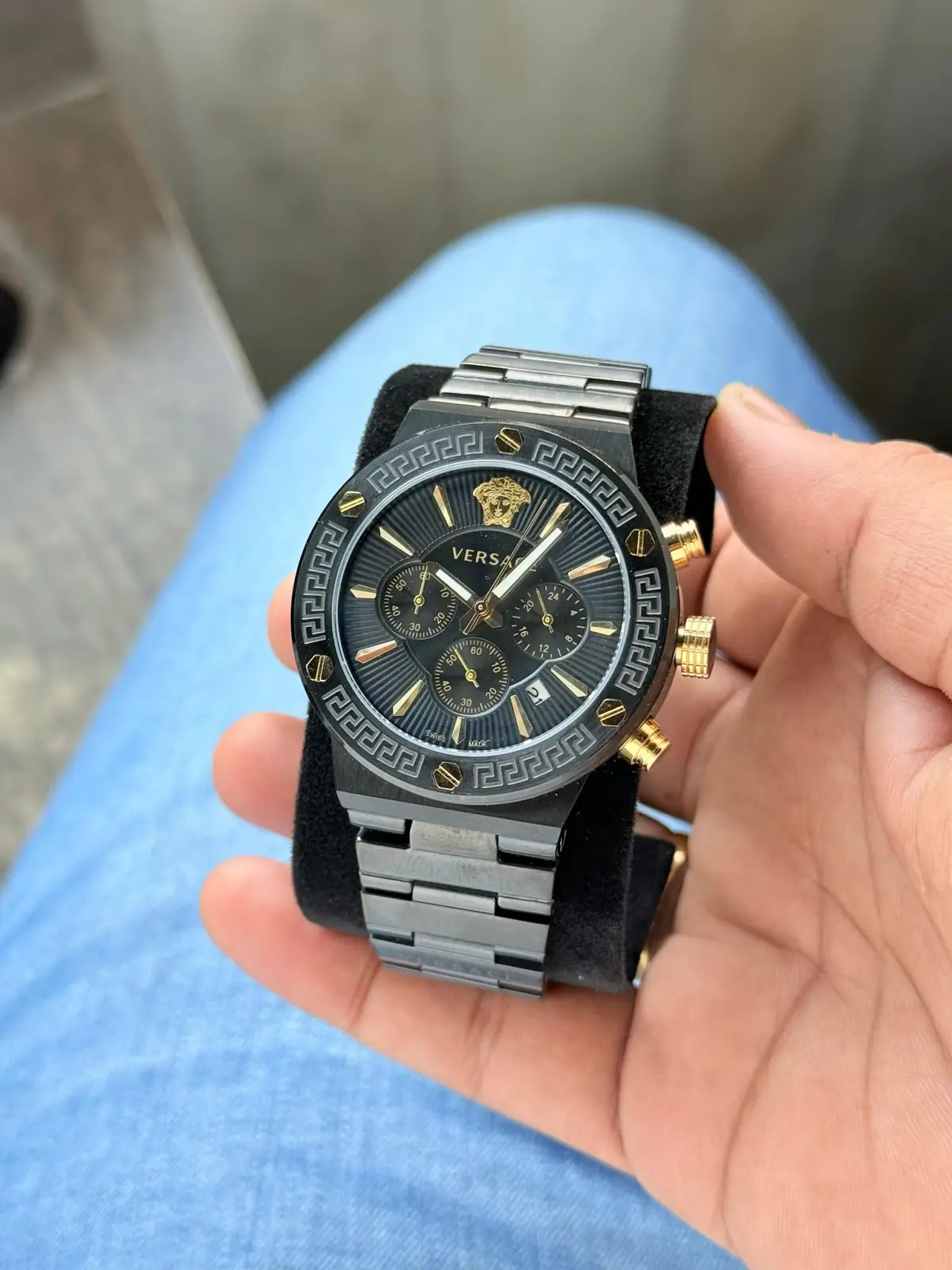 Versace Greca Black First Copy