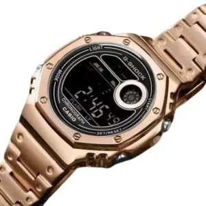 Analog-Digital New GShock Dual Time Chain Strap Watch For Men - Rose Gold
