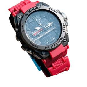 Analog Digital Watches for Men - G Shock Stylish Analog-Digital Watch WR Red for Men GS98
