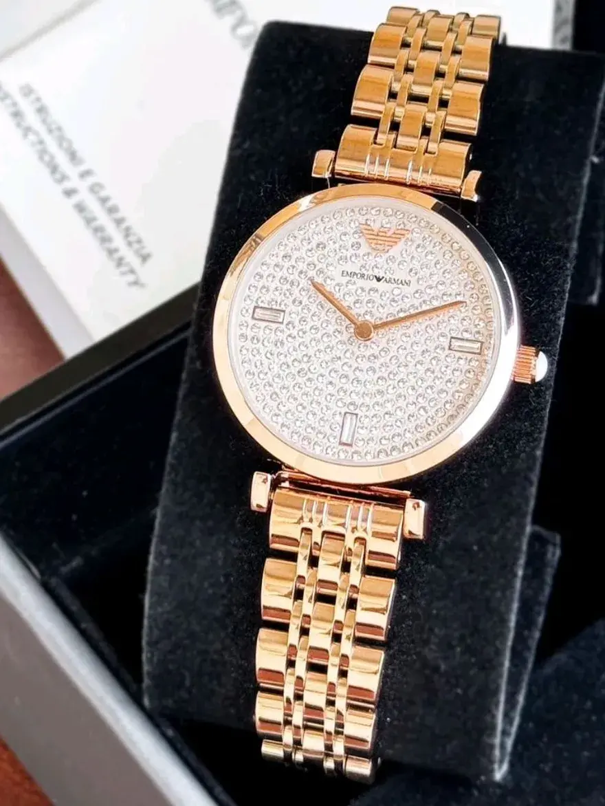 Armani Watches for Women - Emporio Armani AR-11206 Ladies Watch Gold (EARG)